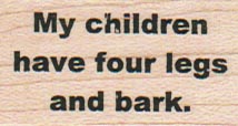 My Children Have Four/Bark 1 x 1 1/2-0