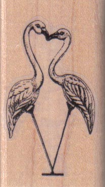 Flamingos Kissing/Small 1 1/2 x 2 1/4-0