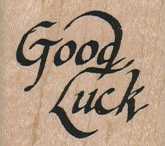 Good Luck (Script) 1 3/4 x 1 1/2-0