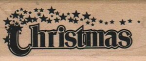 Christmas With Stars 1 1/4 x 2 3/4-0