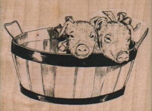 Pigs In Basket/Small 2 3/4 x 2-0