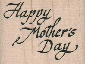 Happy Mother's Day Script 2 x 1 1/2-0