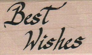 Best Wishes (Script) 1 1/2 x 2 1/4-0