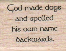 God Made Dogs 1 1/4 x 1 1/2-0