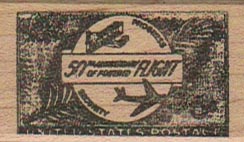 50 Years Of Flight Postoid 1 x 1 3/4-0