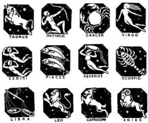 CB29 Astrology Signs Set of 12 Unmounted-0