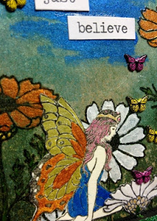 Kneeling Fairy In Flowers 2 x 2 1/4-38557
