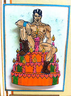 Birthday Cake Man 2 3/4 x 3 1/2-32910