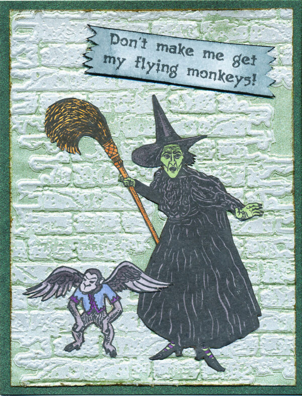 Wicked Witch With Broom/Large 3 1/4 x 4 1/2-29071