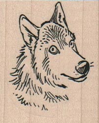 Wolf Face 1 1/2 x 1 3/4-0