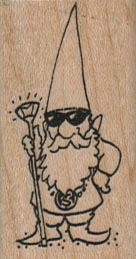 Gnome With Stick 1 x 1 3/4-0