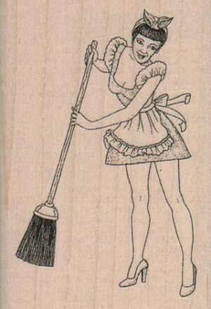 Sweeping Lady 2 1/4 x 3 1/4-0