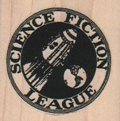 Science Fiction League 1 3/4 x 1 3/4-0