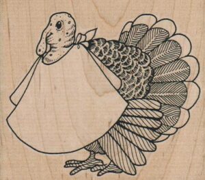 Turkey With Bib 3 1/2 x 3-0