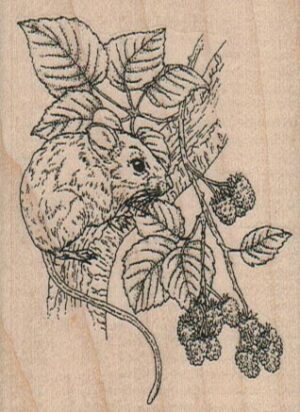 Mouse And Berries 2 1/4 x 3-0