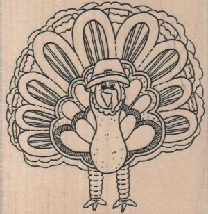 Turkey With Hat On(large) 4 x 4-0