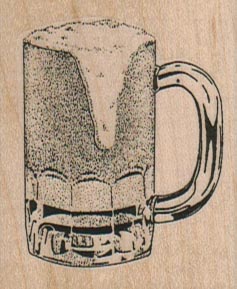 Foamy Mug of Beer 1 3/4 x 2-0