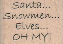 Santa, Snowmen, Elves 1 1/2 x 1-0