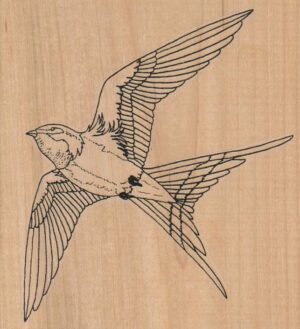 Bird Flying Left 4 1/2 x 4 3/4-0