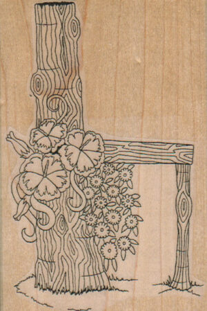 Wood And Flowers 2 3/4 x 4-0