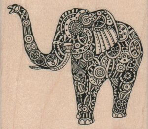 Steampunk Elephant 3 1/4 x 2 3/4-0