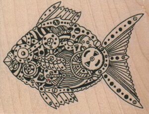 Steampunk Fish 2 3/4 x 2-0