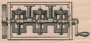 Machine With Crank 1 1/2 x 2 3/4-0