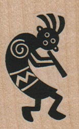 Kokopelli Looking 1 1/4 x 1 3/4-0