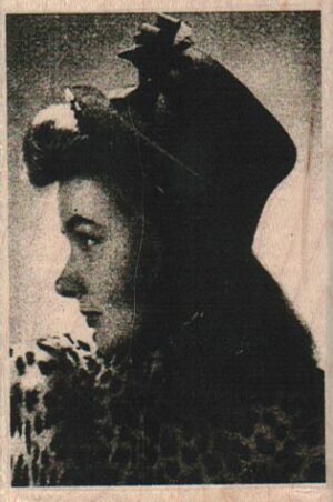 Hat Lady In Spots Photo/ATC 2 1/4 x 3 1/4-0