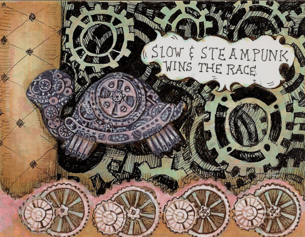 Steampunk Turtle 2 3/4 x 1 3/4-33224