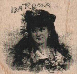 La Rosa Photo Image Label 2 3/4 x 2 1/2-0