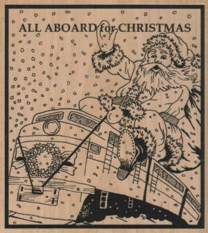 All Aboard For Christmas 4 1/2 x 4 3/4-0