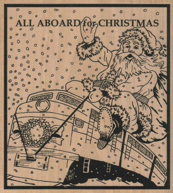 All Aboard For Christmas 4 1/2 x 4 3/4-0