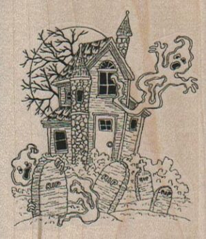 Haunted House Small 2 1/4 x 2 1/2-0