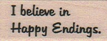 I Believe In Happy Endings 3/4 x 1 1/2-0