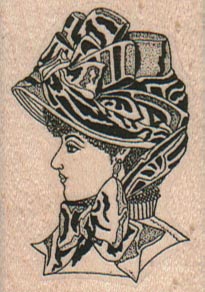 Lady In Bonnet 1 1/2 x 2-0