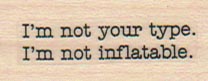 I'm Not Your Type 3/4 x 1 1/2-0