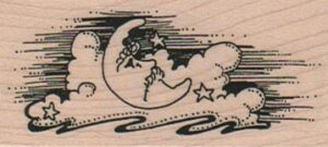 Moon, Clouds And Stars 1 1/4 x 2 1/2-0