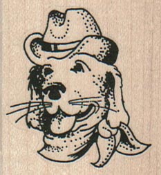 Cowboy/Cowgirl Dog 1 3/4 x 1 3/4-0