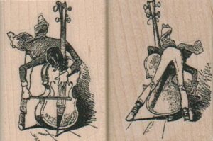 Contrabassist (Pair) Two 1 1/2 x 2-0