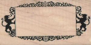 Rampant Lion Border 1 3/4 x 3 1/4-0