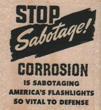 Stop Sabotage! 1 1/2 x 1 1/2-0