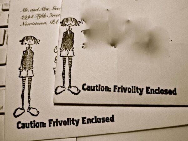 Caution: Frivolity Enclosed 3/4 x 3-34294