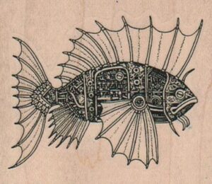 Steampunk Fish 2 3/4 x 2 1/4-0