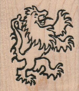 Rampant Lion Facing Right 2 1/4 x 2 1/2-0