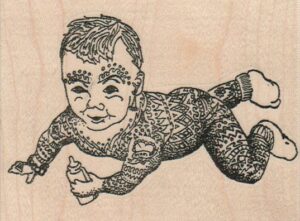 Tattoo Baby (Large) 3 3/4 x 2 3/4-0