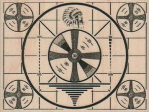 Indian Head Television Test Screen 2 3/4 x 2-0