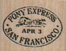 Pony Express San Francisco 1 x 3/4-0