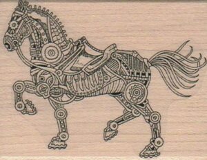 Steampunk Horse 2 1/4 x 2 3/4-0