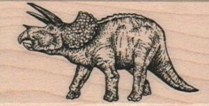 Dinosaur - Triceratops 1 1/4 x 2 1/4-0